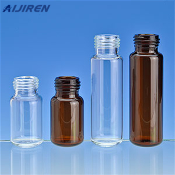 amber 18mm 5.0 borosilicate glass gc vials with flat bottom for GC/MS Sigma